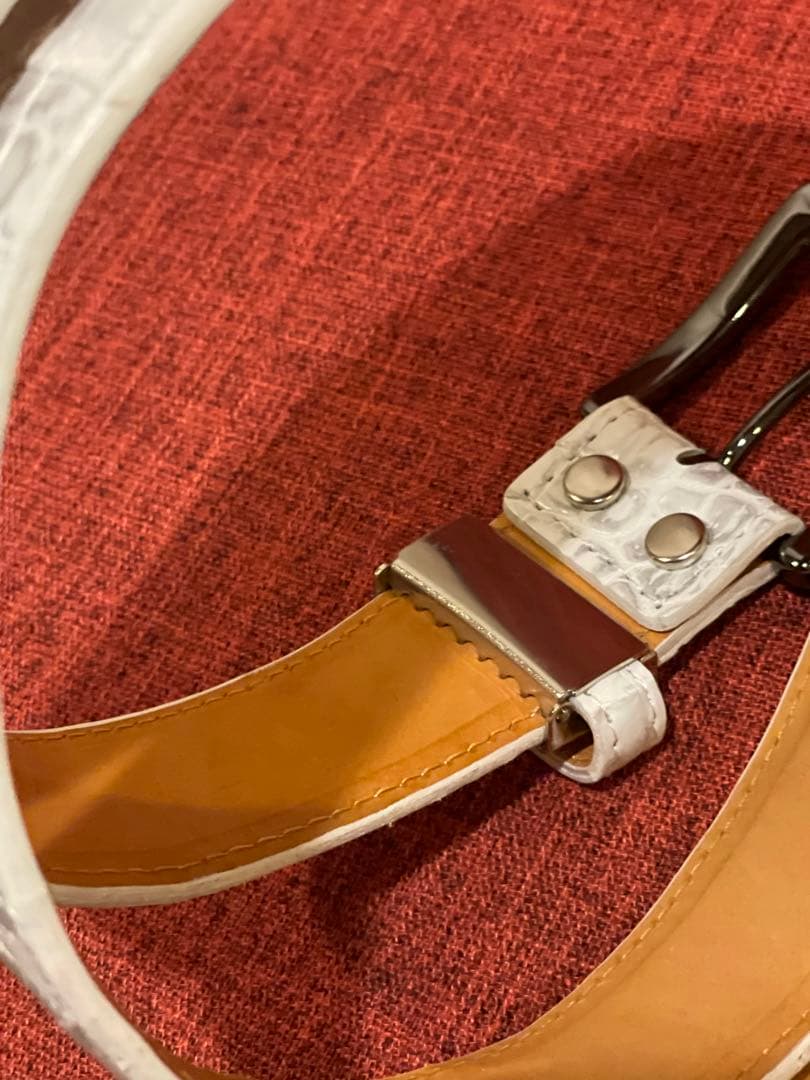 ◆感謝価格◆HOMMON HAKATA◆クロコダイル◆パッチワークベルト◆