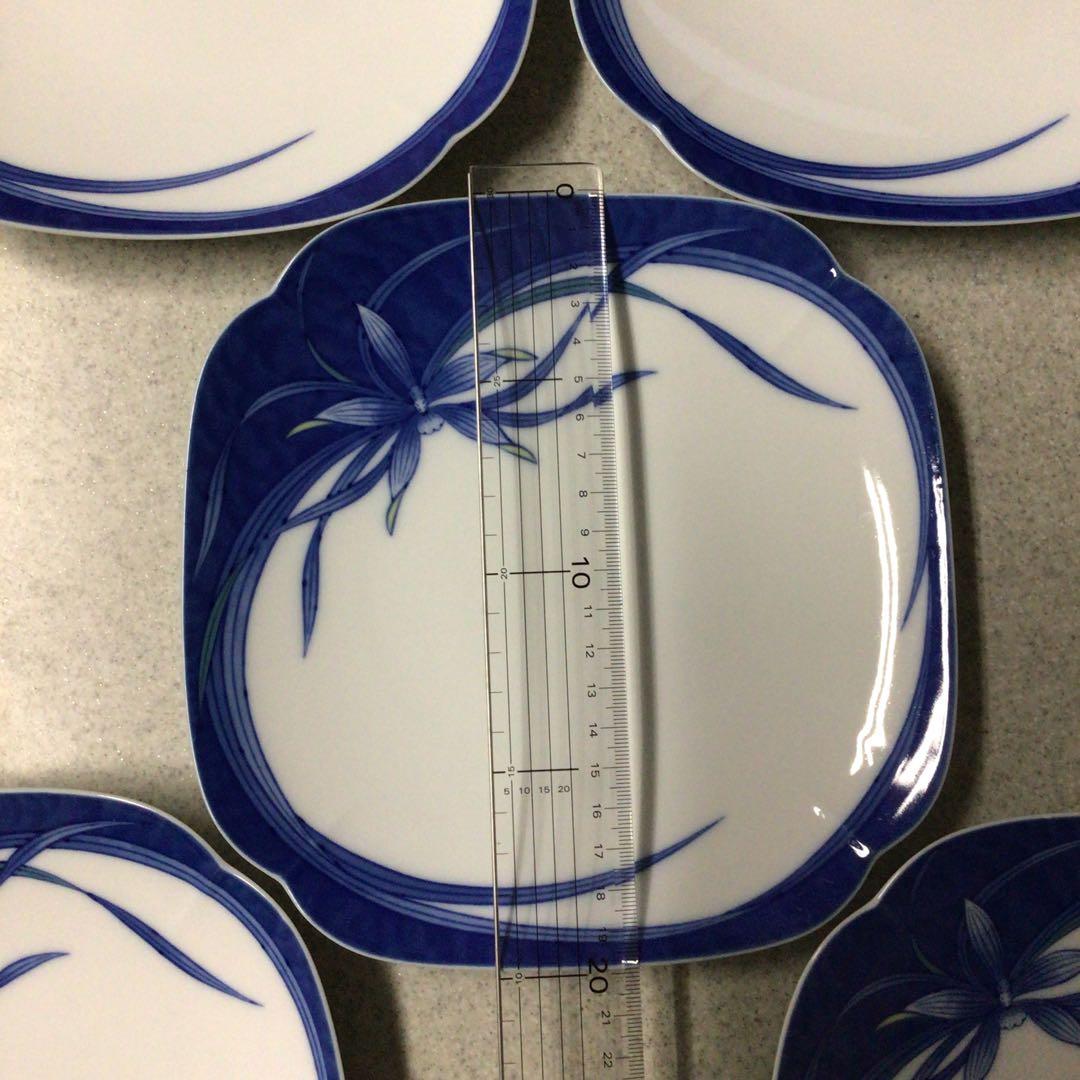 レトロ　香蘭社　蘭柄　角皿