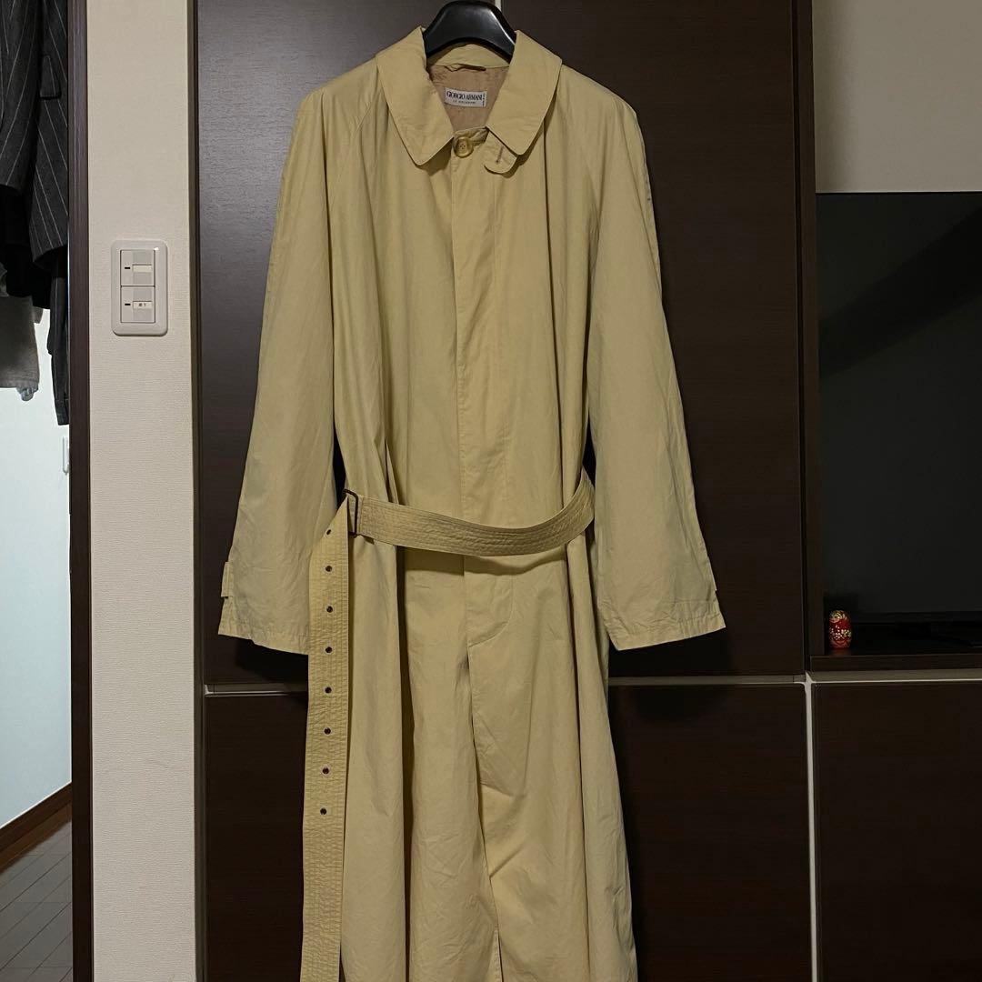 イタリア製 80s～90s Giorgio Armani 白タグ トレンチコート
