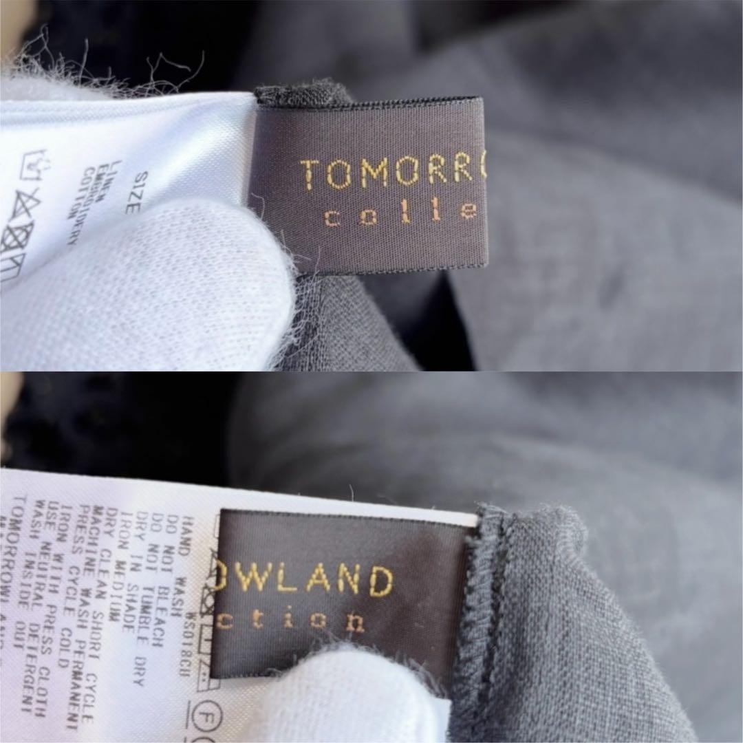 【美品】 トゥモローランド ブラウス シャツ 刺繍 レース リネン