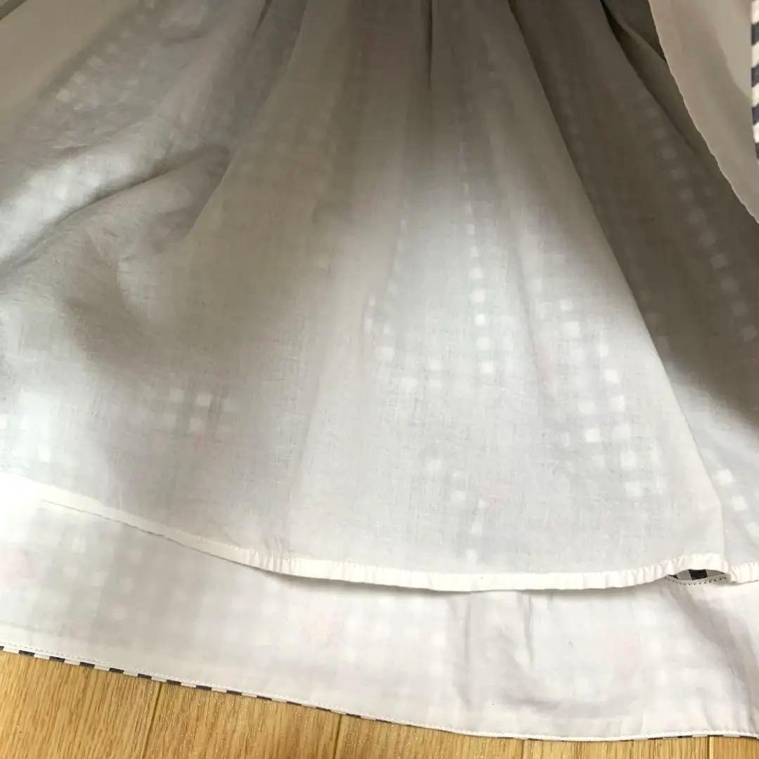 美品＊ケイトスペード＊ギンガムチェック柄ノースリーブワンピースドレス＊140