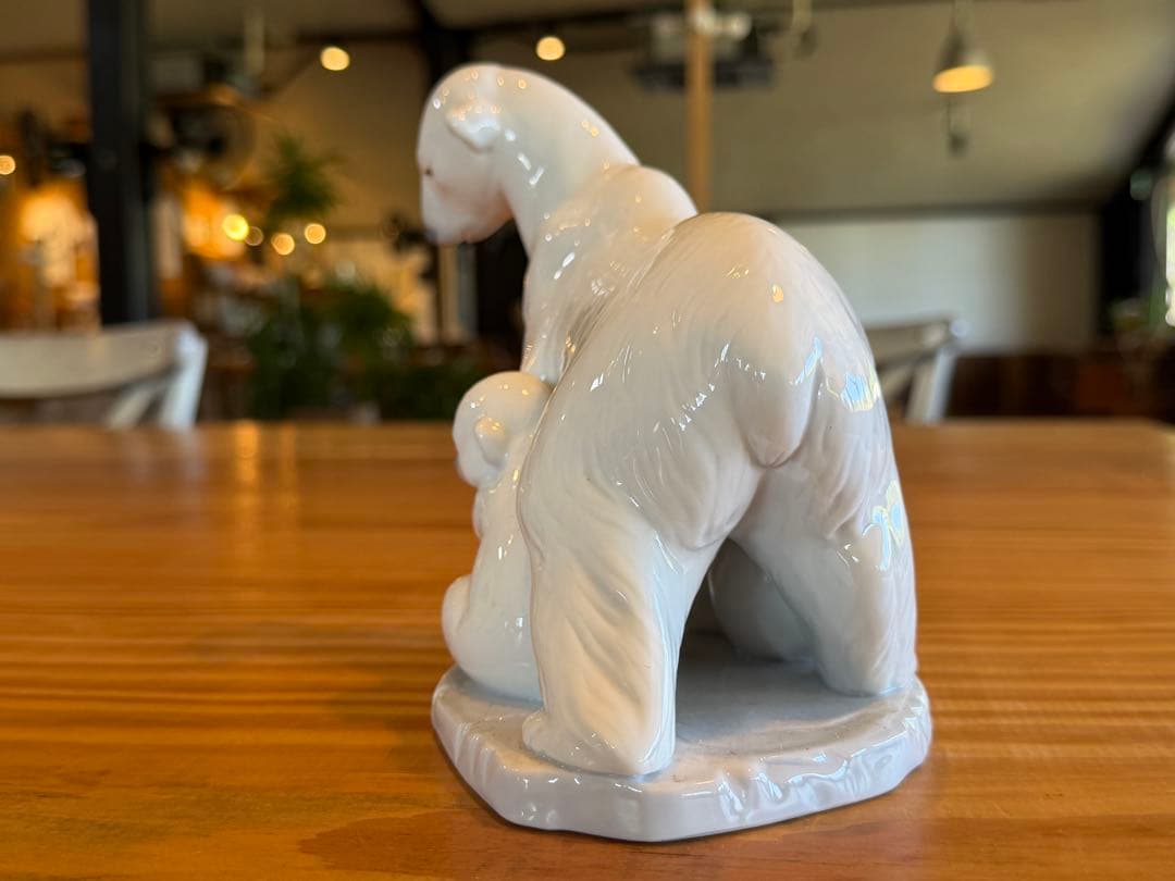 【リヤドロ】【シロクマの親子】【絶版】