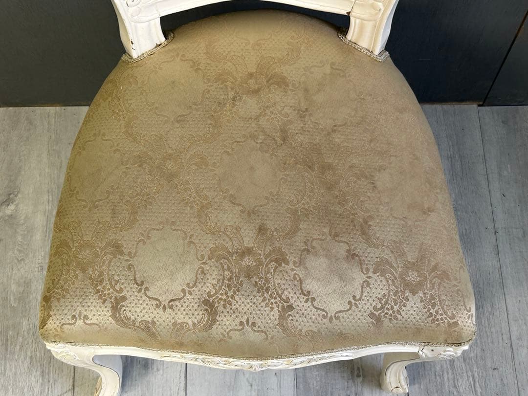 アンティーク調　マホガニー　クラシック　猫脚　ヨーロピアンチェア　宮殿家具