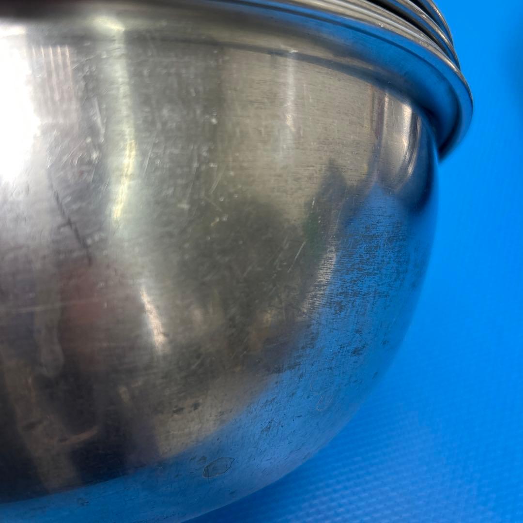 調理用ボウル10個セット　ステンレス　業務用　おまけザル1個付き