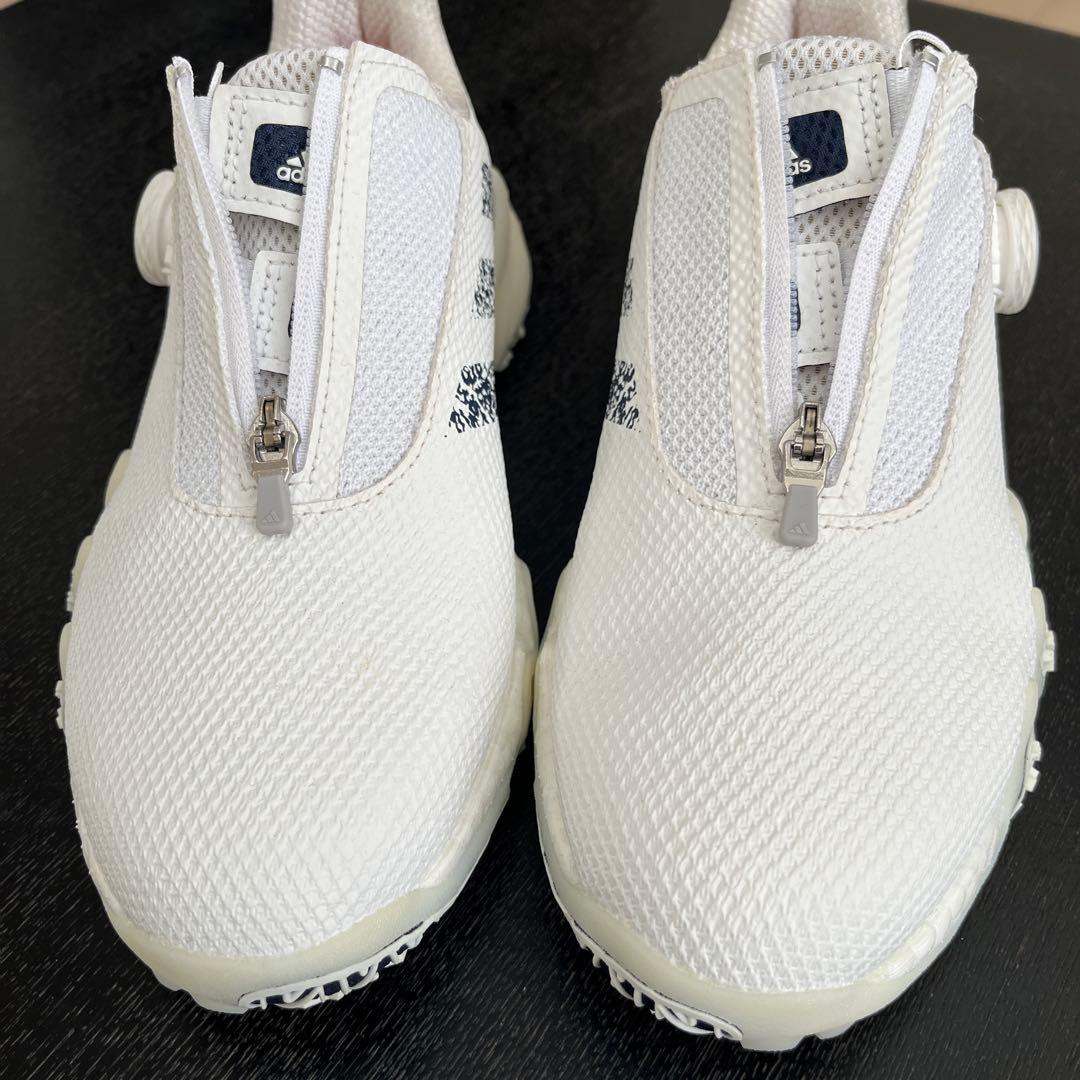 adidas BOAシステム ゴルフシューズ 女性用 ホワイト