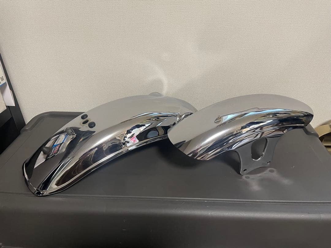 SR400 前後フェンダーセット　純正ショート加工