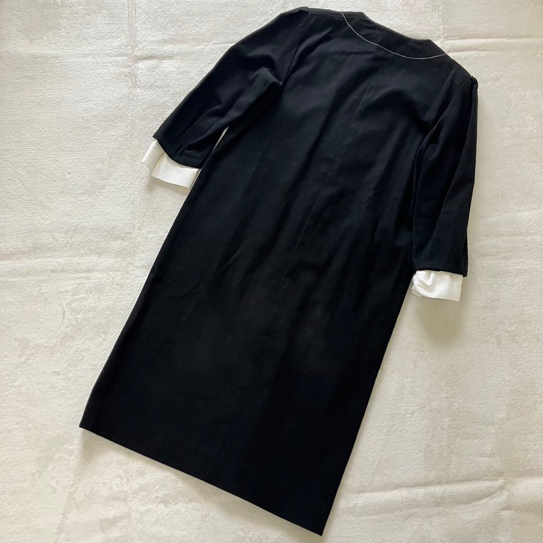 ★美品★セリーヌ　デニムワンピース　40 トリオンフ　金ボタン　エンブレム　刺繍