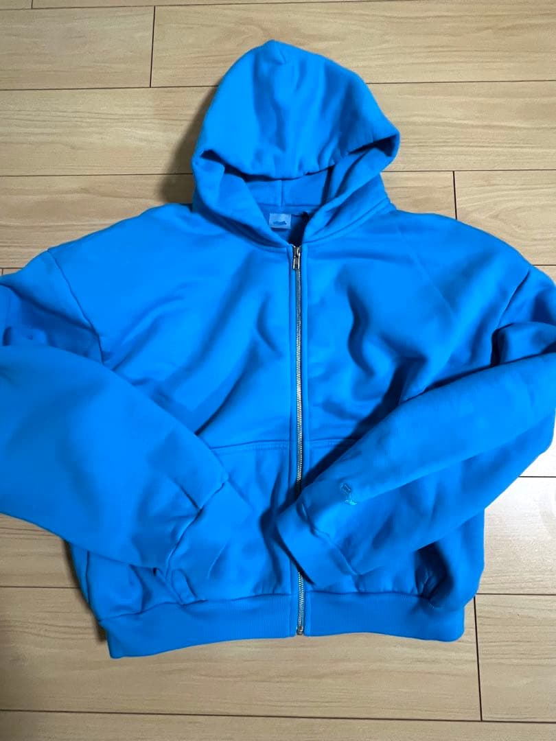 SKYLRK ZIP HOODIE BLUE ジャスティンビーバー M パーカー