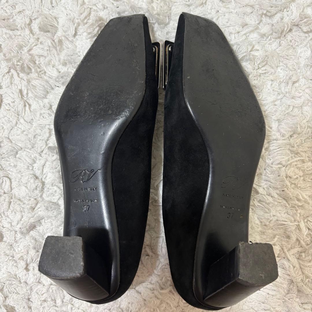 ✨美品✨ロジェヴィヴィエ パンプス バレリーナ スエード スクエアバックル