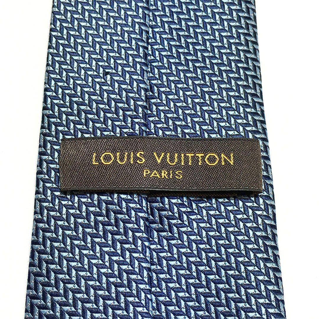 未使用級 ルイヴィトン Louis Vuitton ネクタイ V字パターン