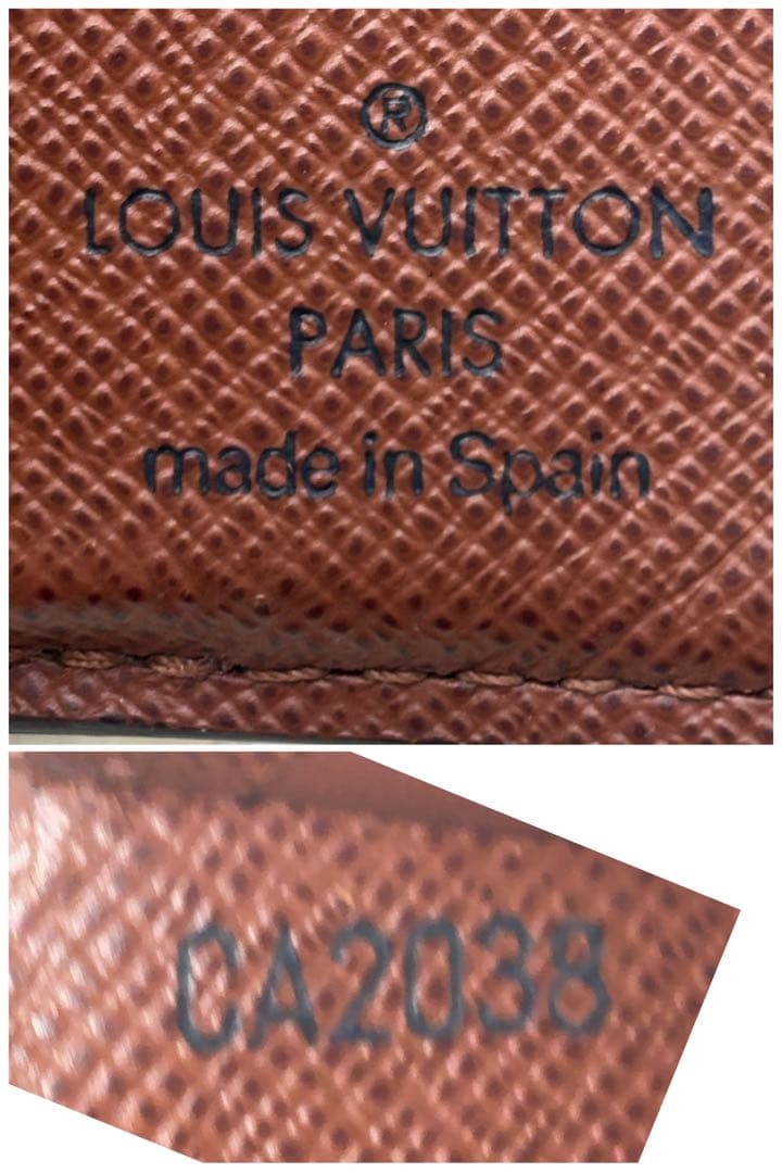 ルイヴィトン モノグラム　ポルトビエ 6 カルトクレディ 札入れ 折り財布