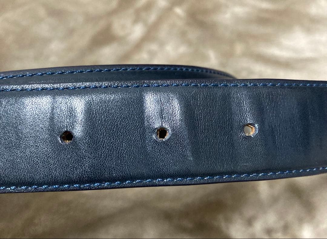 Guild of crafts ギルド・オブ・クラフツ レザーベルト ネイビー