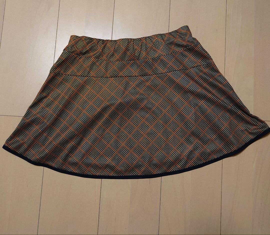 フィラ　テニスウェア　セットアップ　ゲームシャツ　スコート　マスタード　Sサイズ