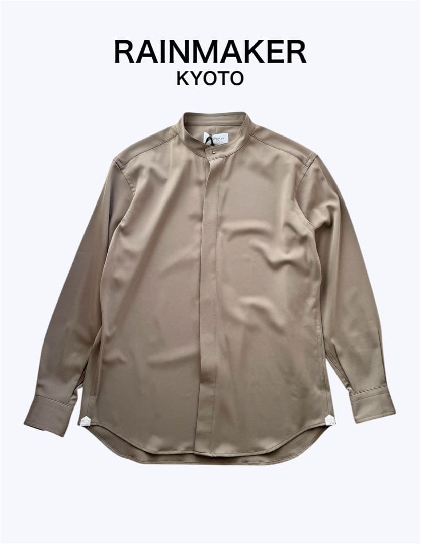 新品RAINMAKER STUDBUTTON BAND COLLAR SHIRT