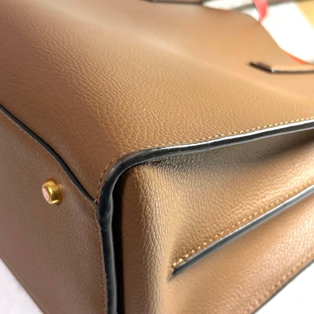 TORY BURCH ✮ウォーカーサッチェル　トートバッグ　斜め掛け可　キャメル