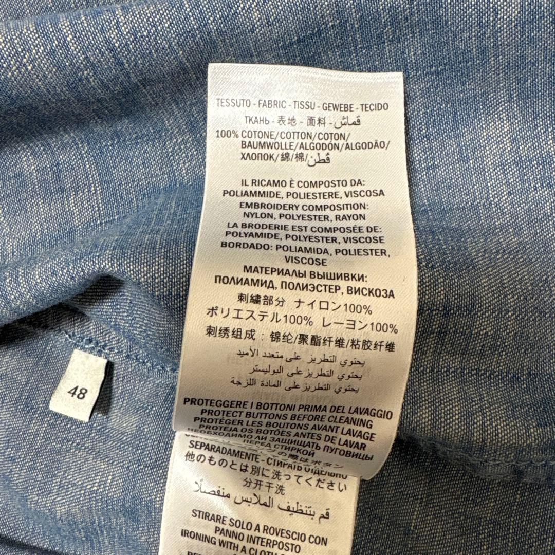 翔*太様 GUCCI タイガーバッグ刺繍　デニム長袖シャツ