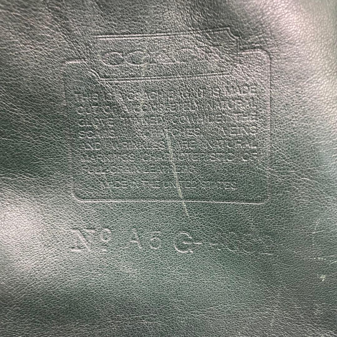 オールドコーチ　レザー　トートバッグ　 4082 希少グリーン　USA製