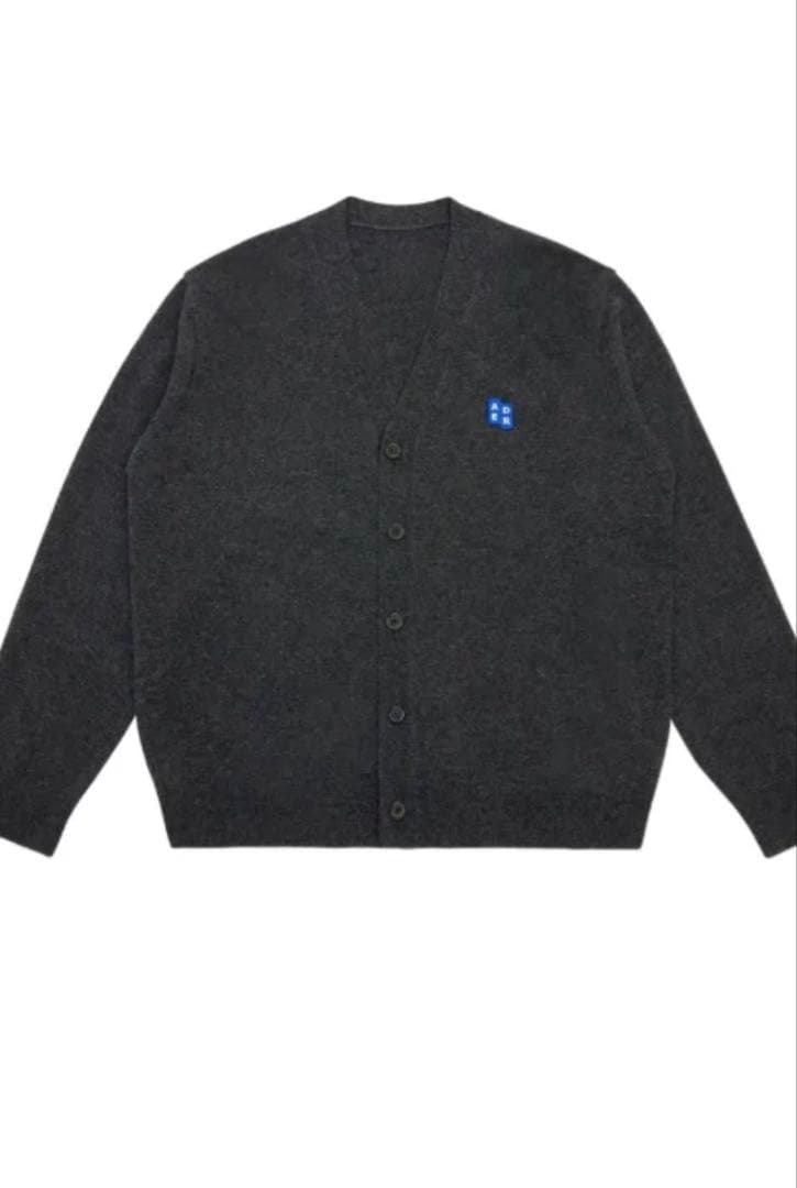 ADER ERROR グレー Vネック カーディガン M