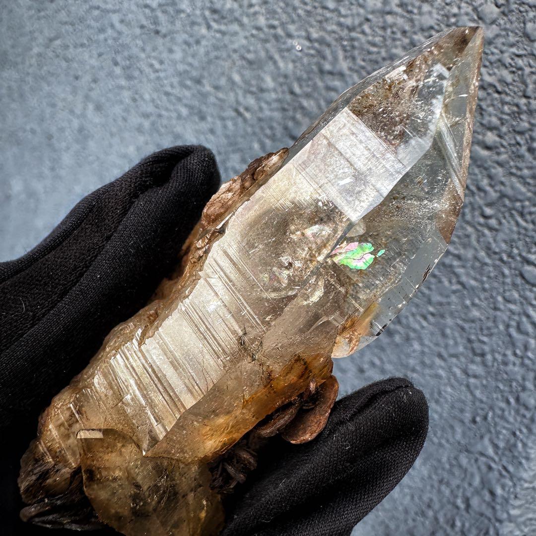 高透明度❗️レインボー☆コロンビアレムリアンシード クリスタル 雲母共生A1556