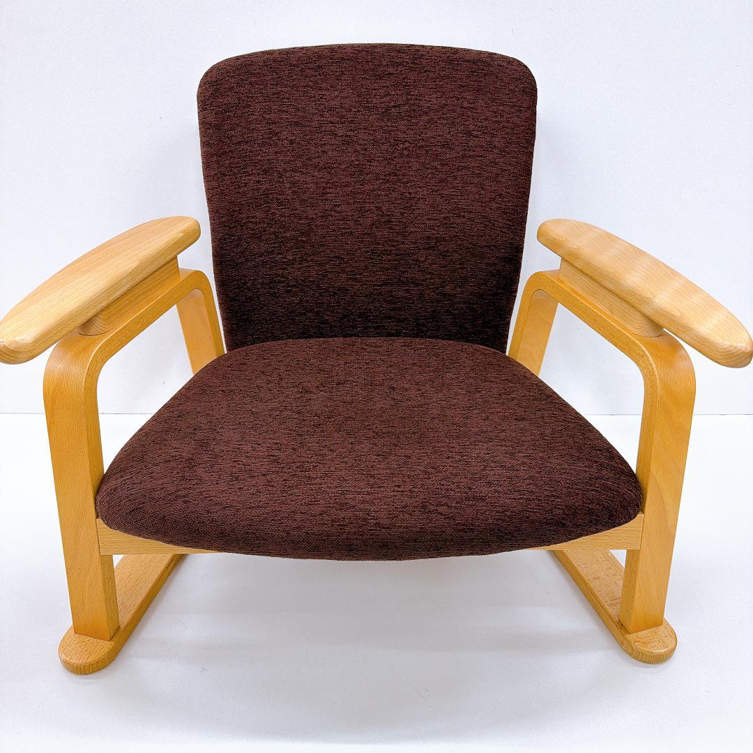 【希少】トヨモク　くつろぎ座　低座椅子　ブラウン　モダン