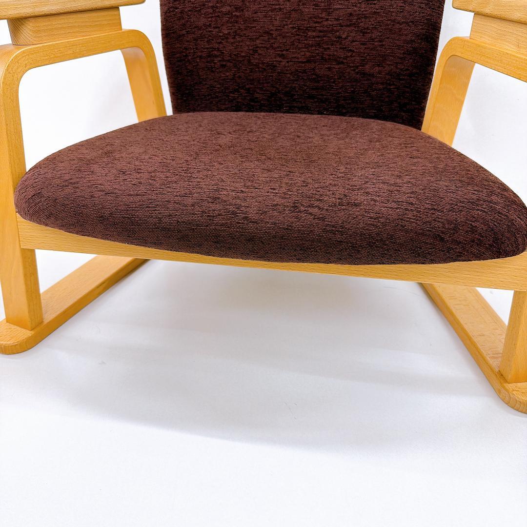 【希少】トヨモク　くつろぎ座　低座椅子　ブラウン　モダン