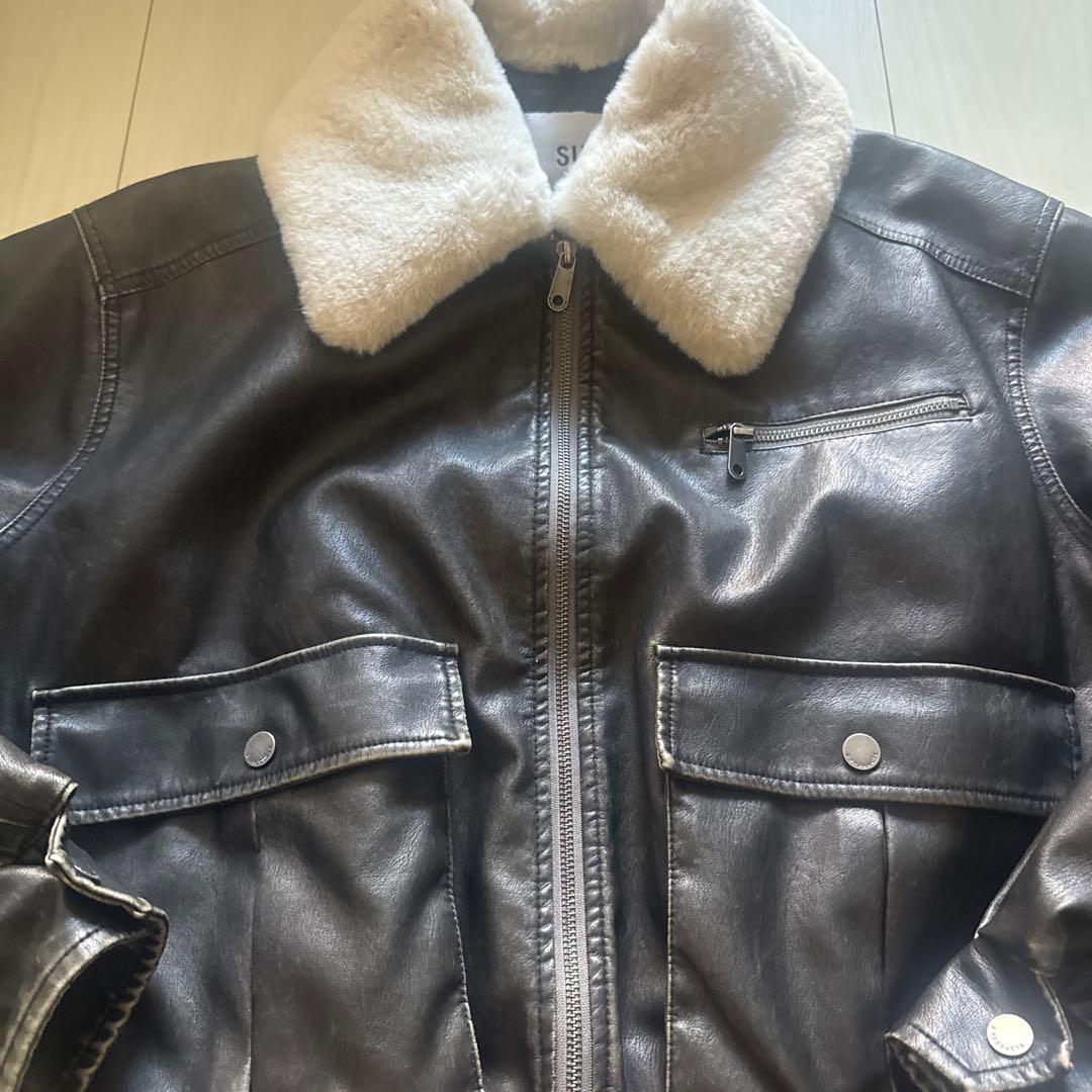 ジャケット・アウター SLY VINTAGE F/LEATHER S/BZ