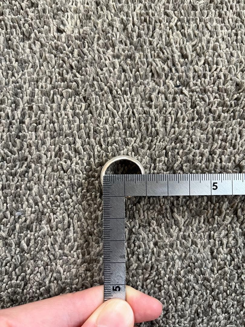 【インボイス原本付属】クロムハーツ　スクロールラベルリングスモール