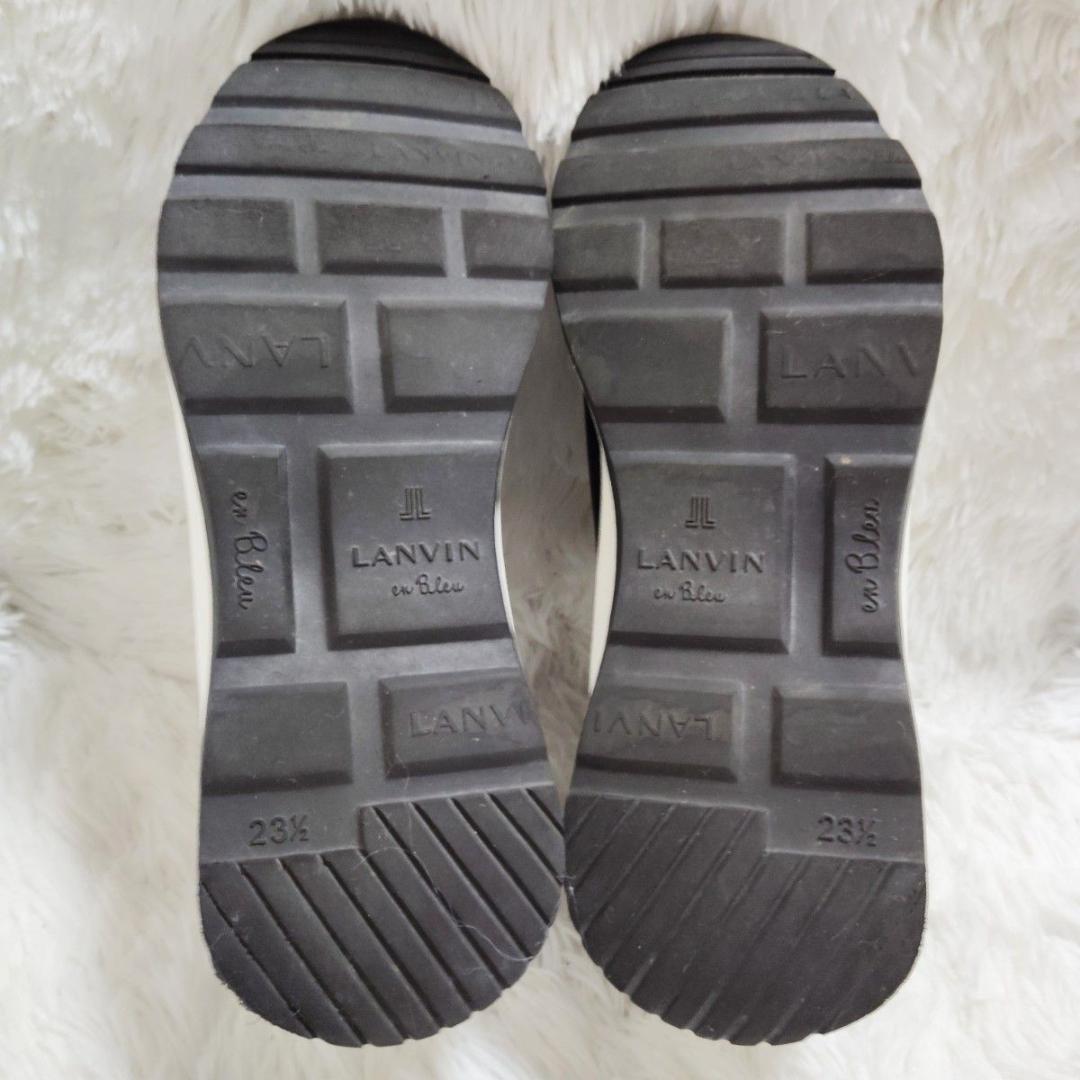 美品！ランバン LANVIN en Bleu 黒革 23.5 最終価格