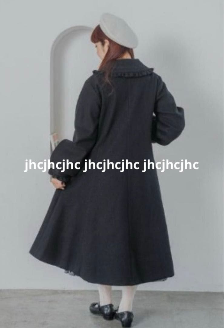 ブラウン　新品　しまむら　青木美沙子　ロングフレアコート　LLサイズ　しまみさ