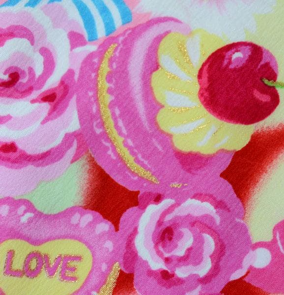 七五三 三歳 女児 被布 着物 フルセット 松田聖子 赤色 お仕立て無料