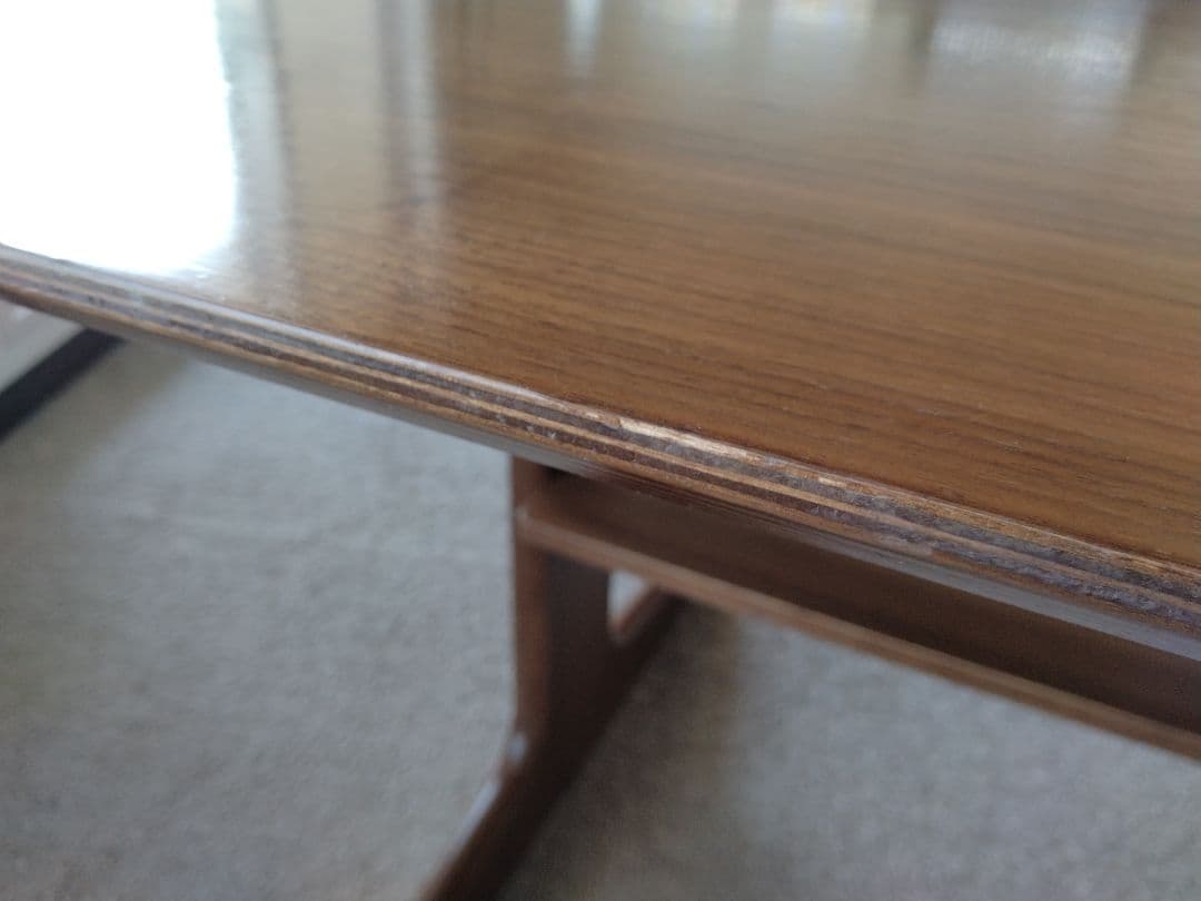 【訳あり格安】MUJI無印 リビングダイニングテーブルウォールナット材130cm