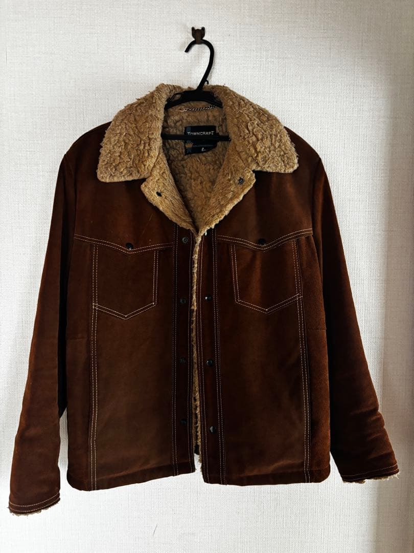 【希少】70s Towncraft Plus スエードランチコート 42 金タグ
