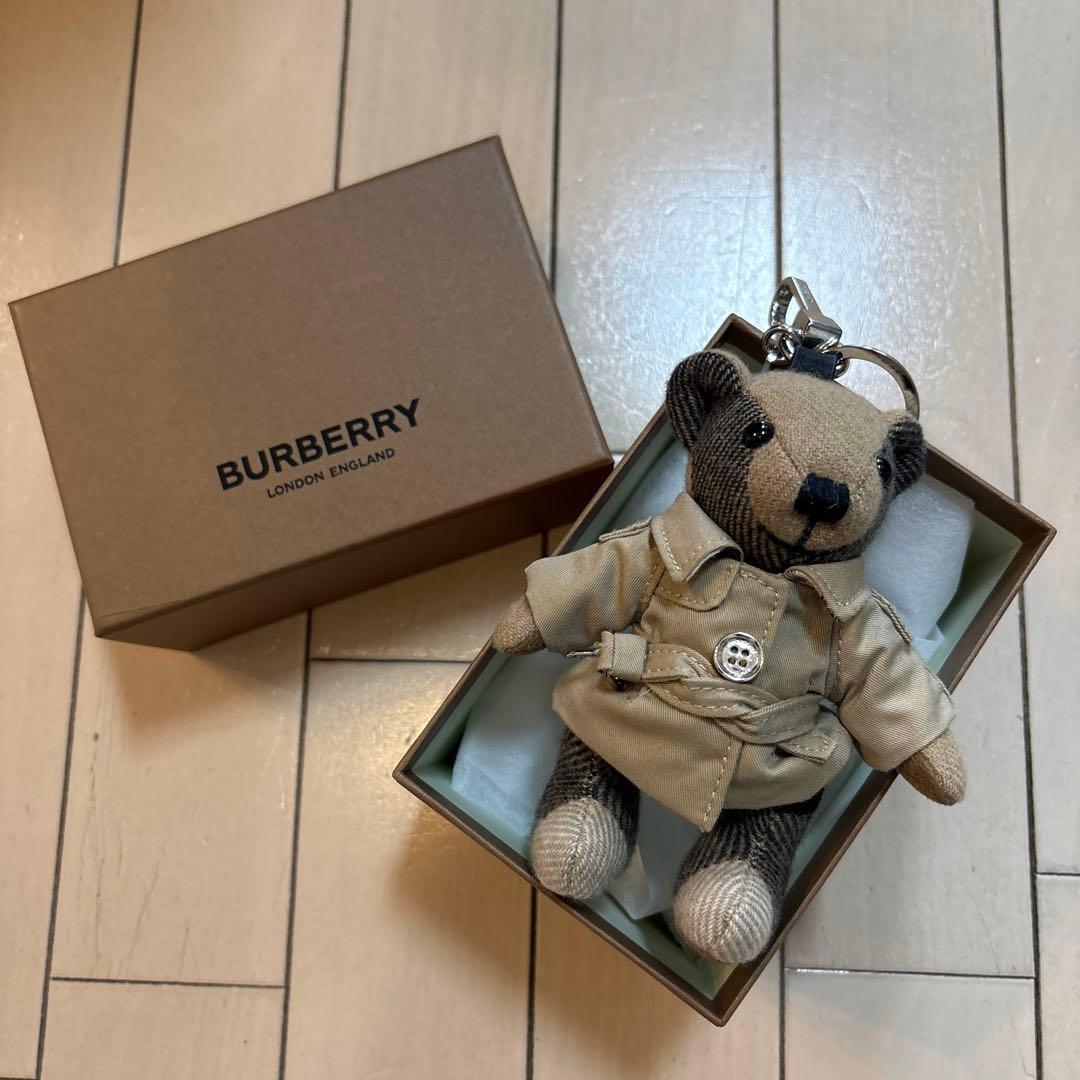 【美品】バーバリー　テディベア　チャーム　箱付き　男の子
