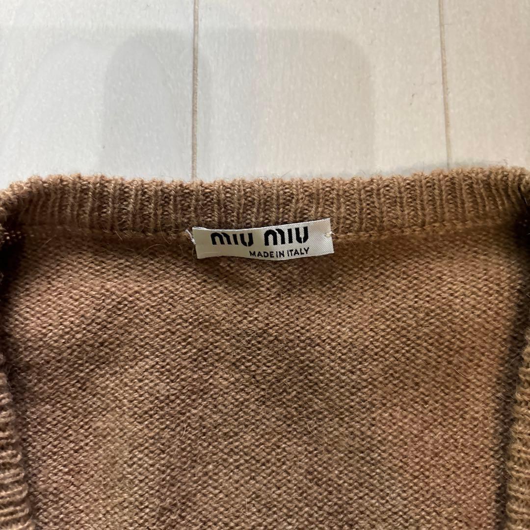 miu miu ミュウミュウアーガイル柄セーター サイズ40(クリーニング済み)