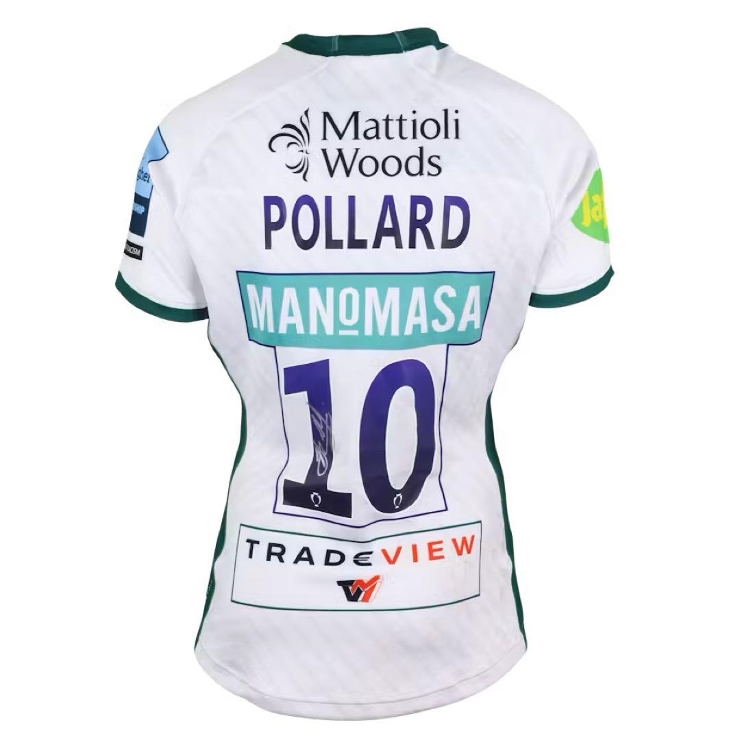 プレミアシップ ラグビー ポラード実使用 両面直筆サイン入りジャージ