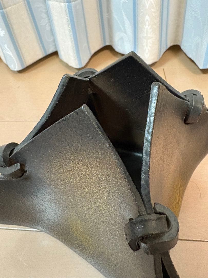 花器 花瓶　陶器　四方しばり　光風窯　美術　芸術