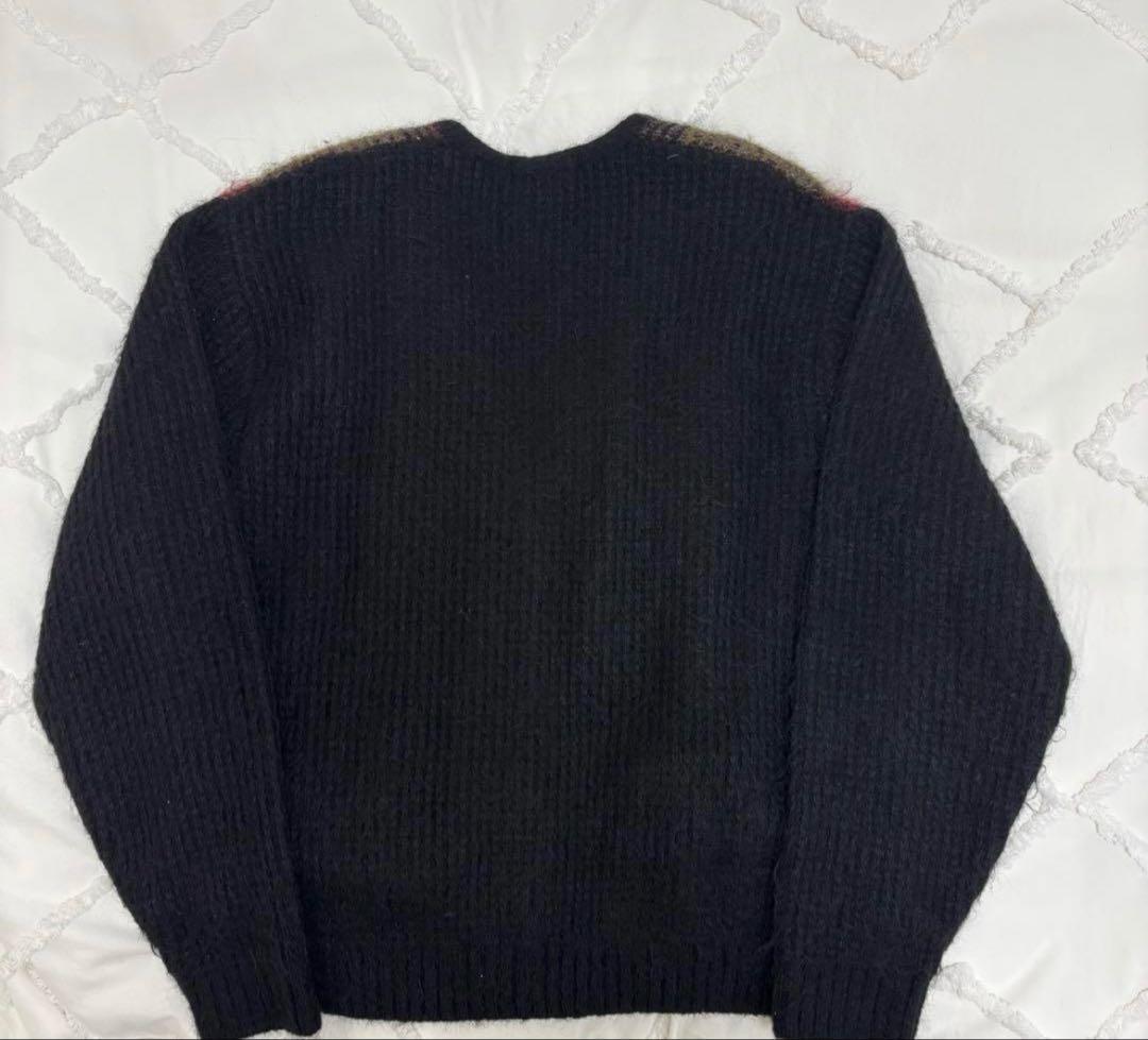 トップス 22SS supreme brushed grid cardigan M