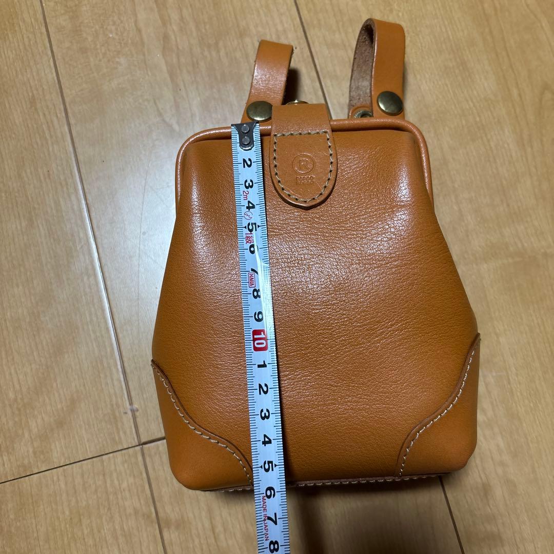 ポルコロッソ　ベルトポーチ　キャメル