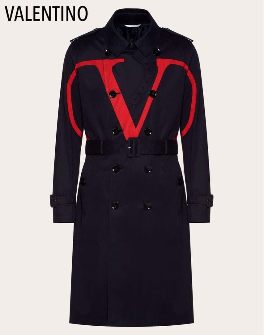 新品 ヴァレンティノ Vロゴプリント トレンチコート 19AW 永瀬廉 着用