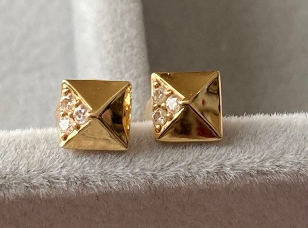 orefice ダイヤスタッズピアス K18 YG