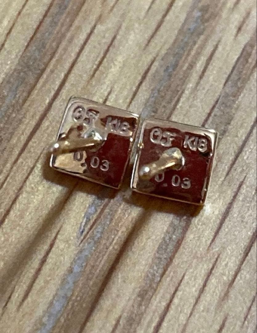 orefice ダイヤスタッズピアス K18 YG