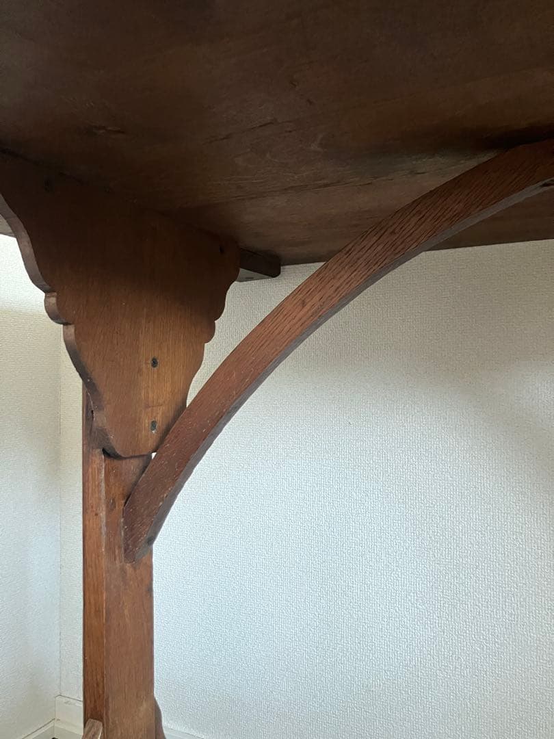 フランスアンティーク　木製　テーブル　作業台　ドレッサー