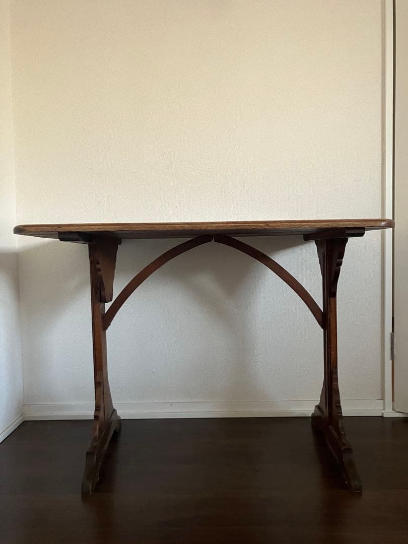 フランスアンティーク　木製　テーブル　作業台　ドレッサー