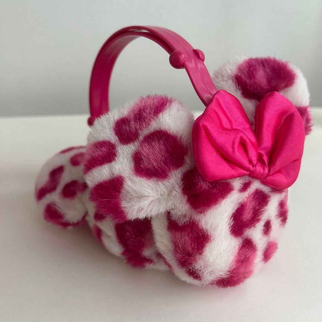 ディズニー ミニーマウス レオパード柄 耳あて 2つセット