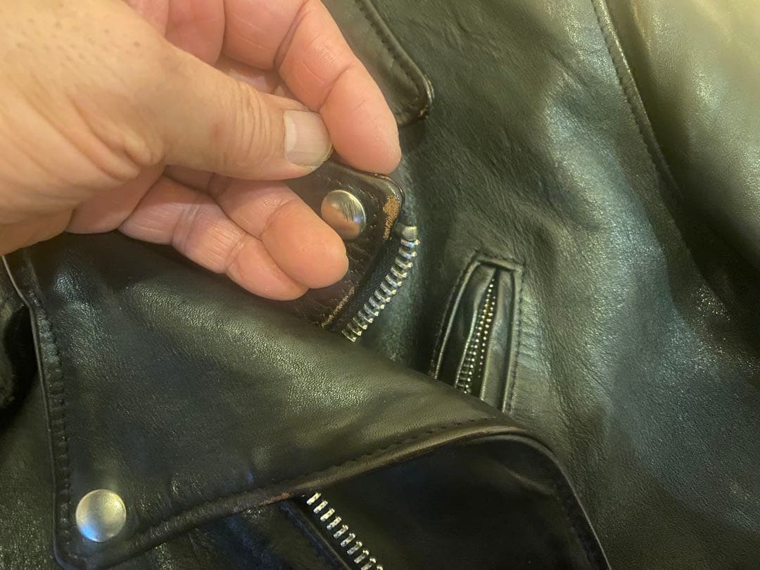 Schott 613SJH サイズ42【裏地張替えカスタム】初期　馬　新喜皮革