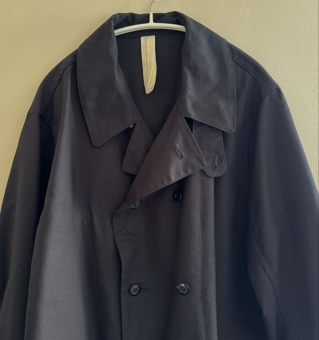 美品　マスノウデザイン　ロングコート　ネイビーサイズ2 ユニセックス