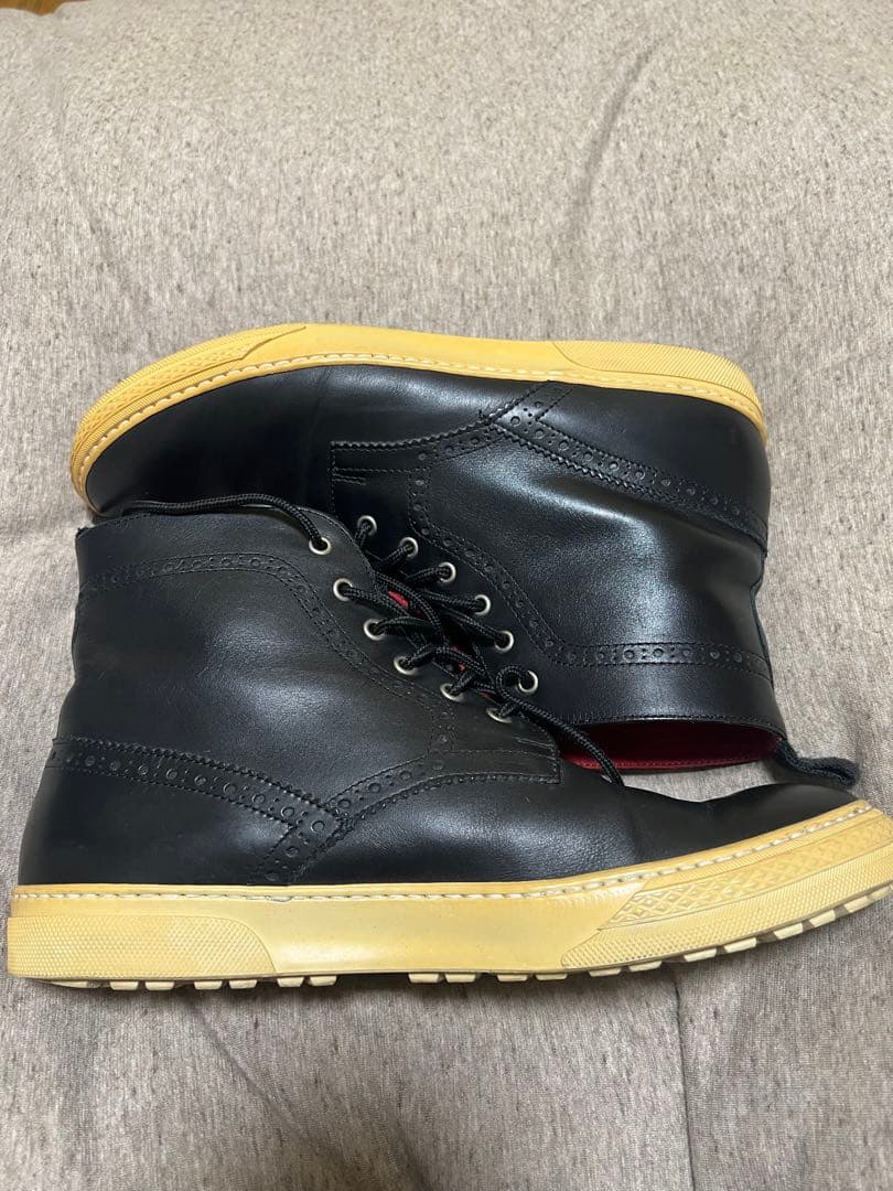 ジュンヤ マン トリッカーズ　レザーハイカットスニーカー シューズ XS