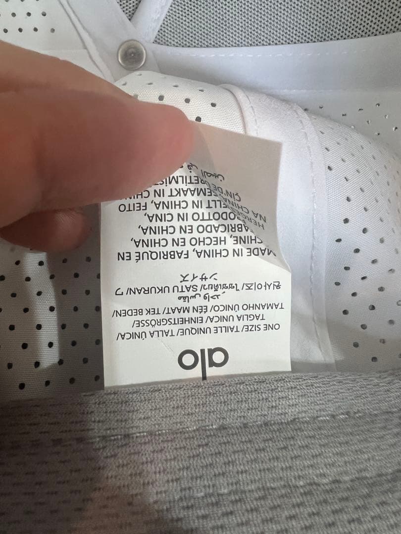 [美品] alo メッシュキャップ 黒 白 2色セット