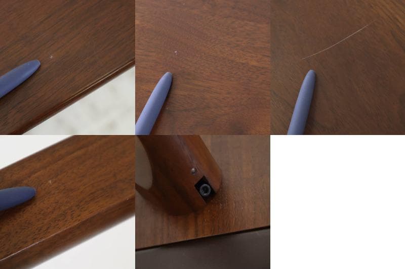 柏木工 ダイニングテーブル 幅150cm OB53W 色BW ウォールナット材