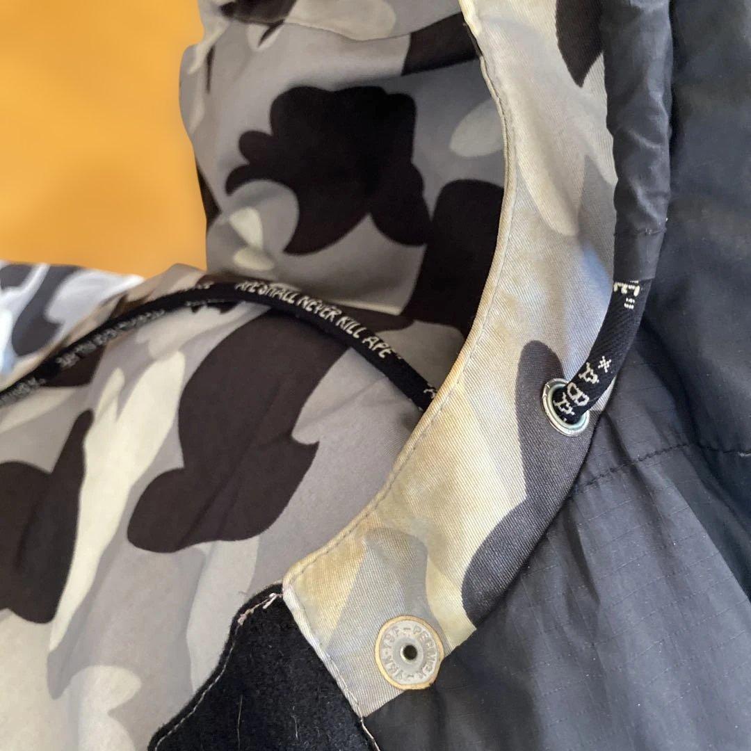 早い者勝ち　定価10万以上　BAPE 迷彩柄 フード付きウェア L